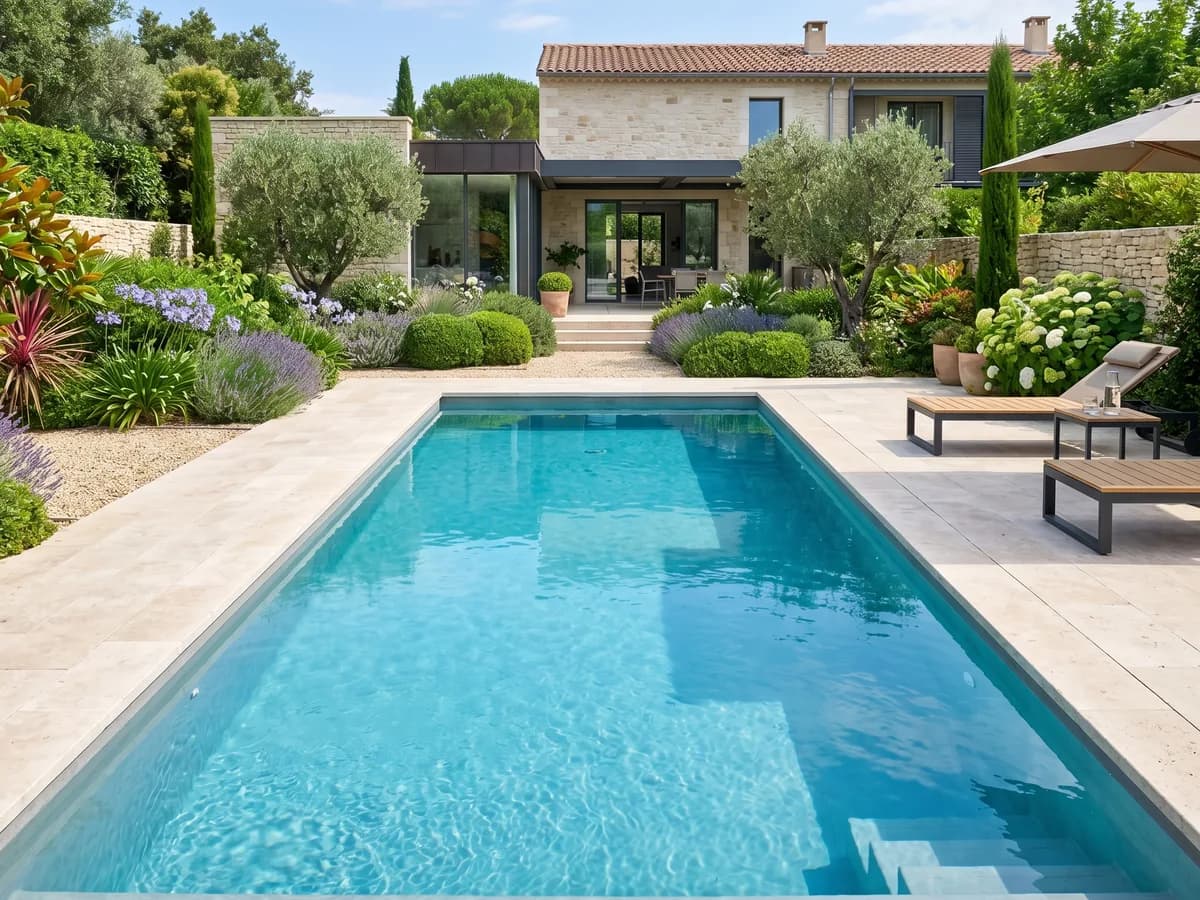 Piscine beton arme
